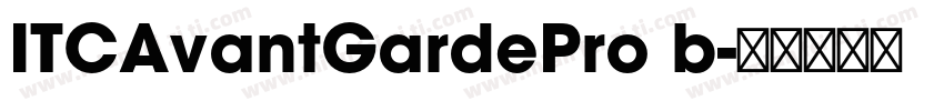 ITCAvantGardePro b字体转换